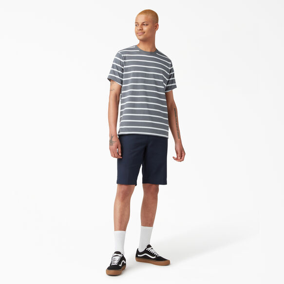 Dickies Skateboarding Striped T-Shirt - Charcoal Mini Stripe &#40;CSM&#41;