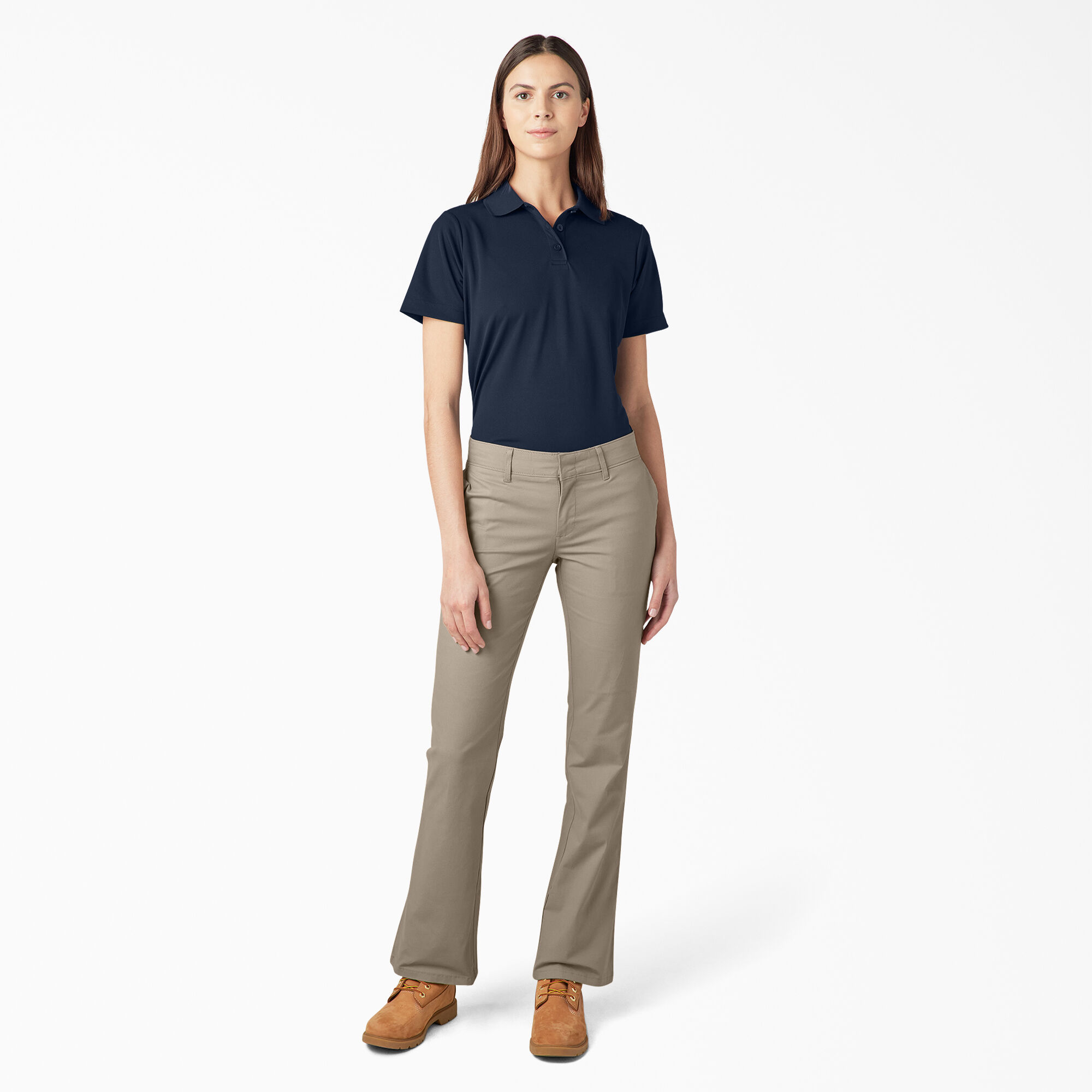 Dickies womens bootcut khaki pants clearance