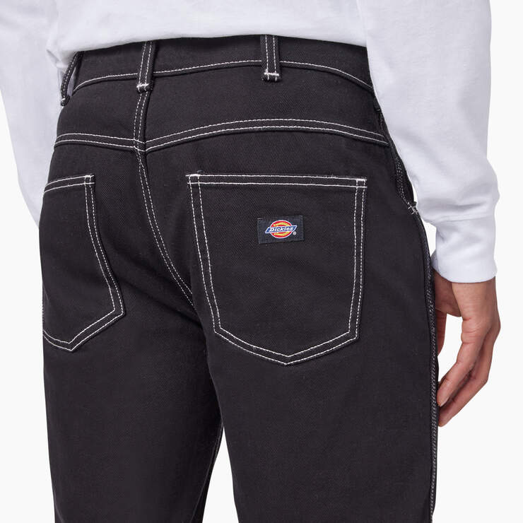Houston Relaxed Fit Jeans - Stonewashed Black (SBK) image number 7