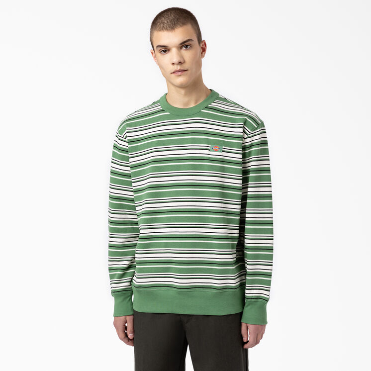 Westover Striped Crew Neck Sweatshirt - Dark Ivy Variegated Stripe &#40;DSV&#41;