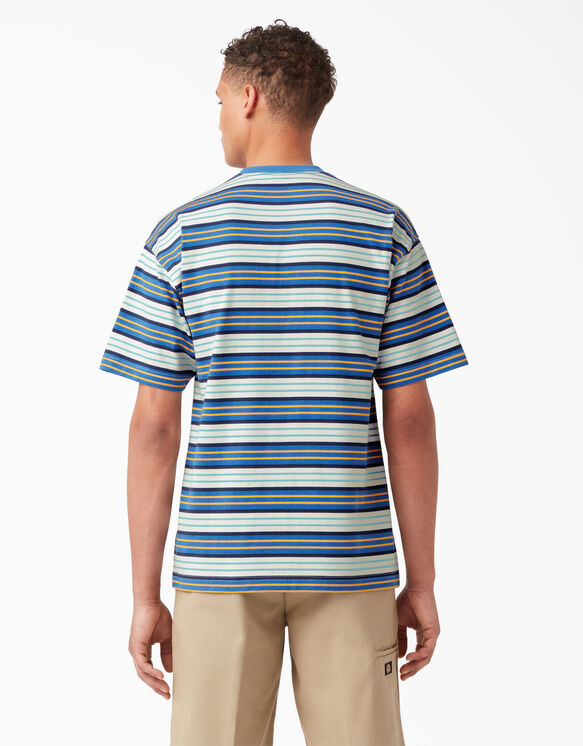 Relaxed Fit Striped Pocket T-Shirt - Cobalt Stripe &#40;C2S&#41;