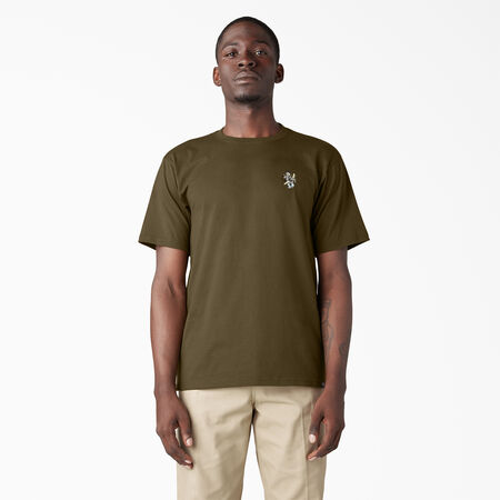 Dickies Skateboarding DIY Skate Graphic T-Shirt - Dark Olive &#40;DV9&#41;