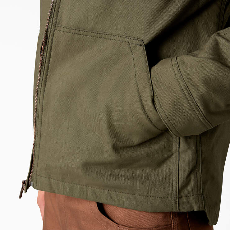 Waxed Canvas Service Jacket - Moss Green (MS) image number 6