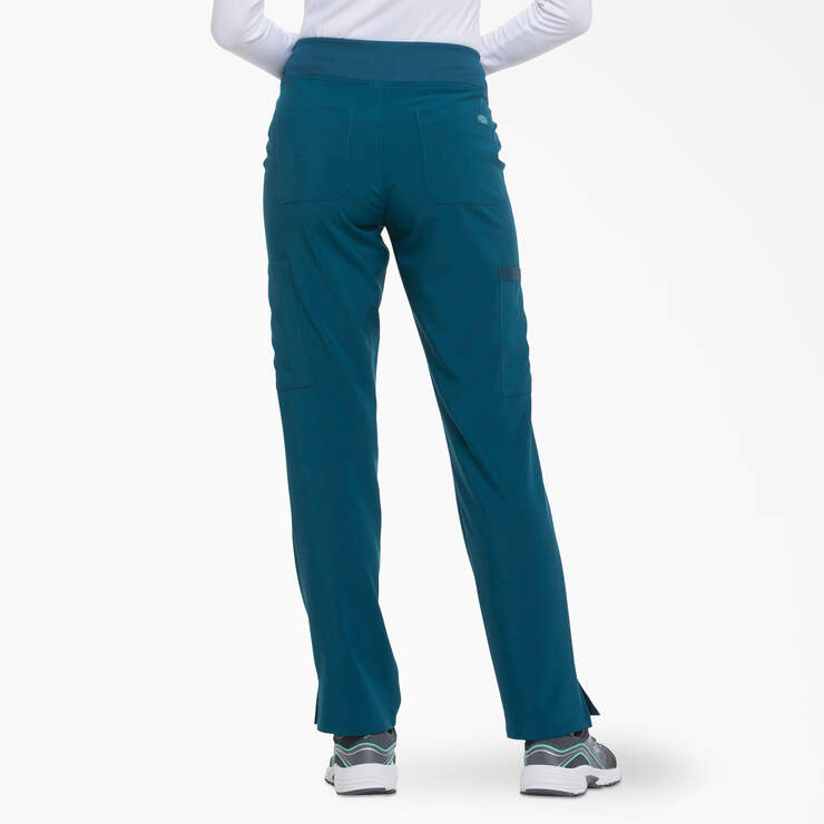 Women's EDS Essentials Tapered Leg Cargo Scrub Pants - Caribbean Blue (CRB) image number 2
