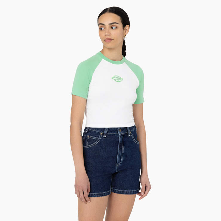Women's Sodaville Cropped T-Shirt - Apple Mint (AR2) image number 1