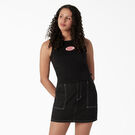 Women&#39;s Racerback Cropped Tank Top - Black &#40;KBK&#41;