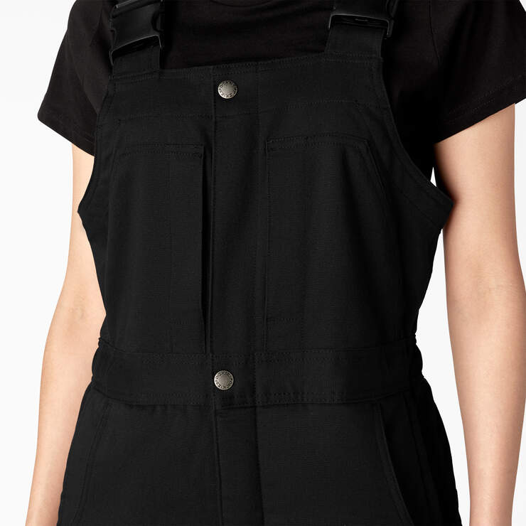 Women’s Regular Fit Insulated Bib Overalls - Black (BKX) image number 4