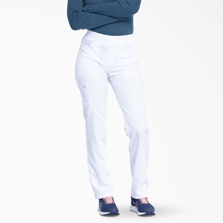 Women&#39;s Balance Tapered Leg Scrub Pants - White &#40;DWH&#41;