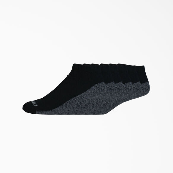 Moisture Control No Show Socks, 6-Pack - Black (BK)