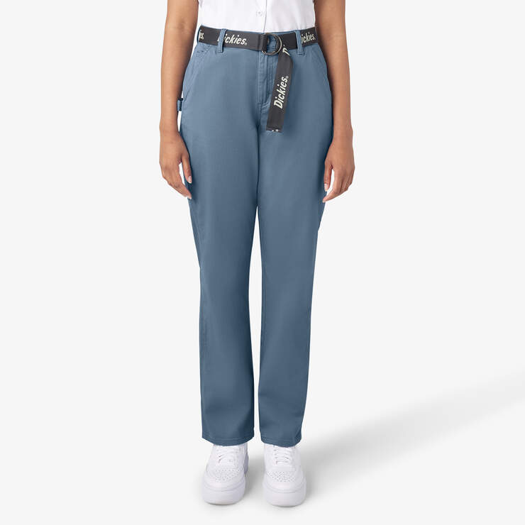 Women's Relaxed Fit Carpenter Pants - Coronet Blue (CNU) image number 1