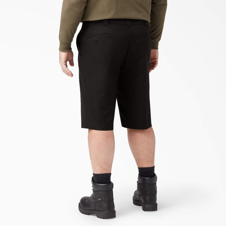 FLEX Cooling Active Waist Regular Fit Shorts, 13" - Black (BK) image number 5