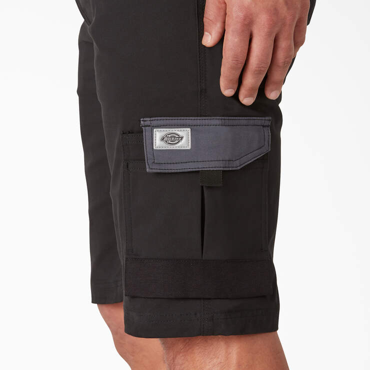 FLEX Performance Workwear GDT Cargo Shorts, 11" - Black Grey (UBY) image number 5
