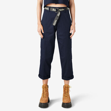 Women&#39;s Cropped Cargo Pants - Ink Navy &#40;IK&#41;