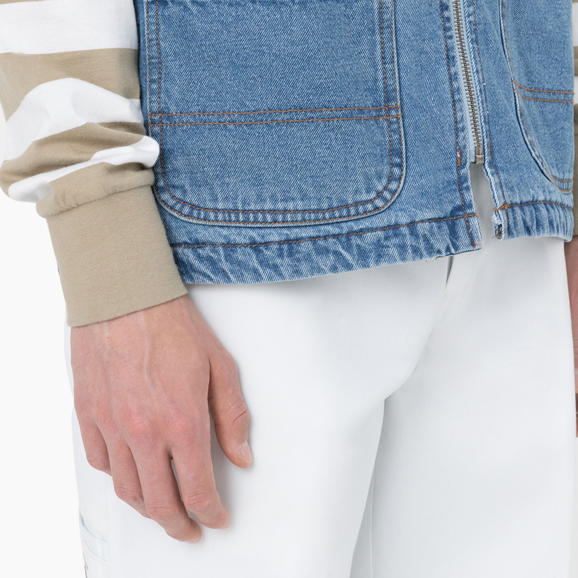Dickies denim vest deals