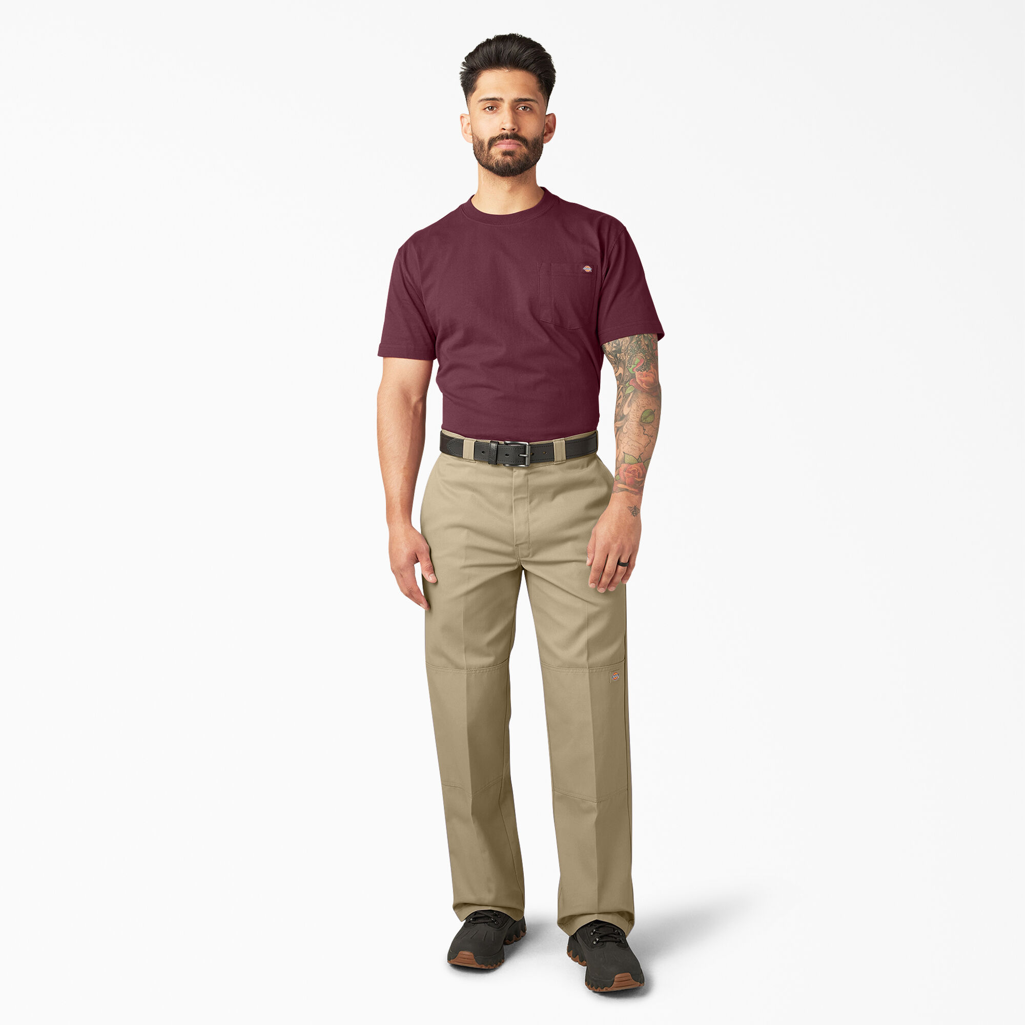 Loose Fit Double Knee Work Pants