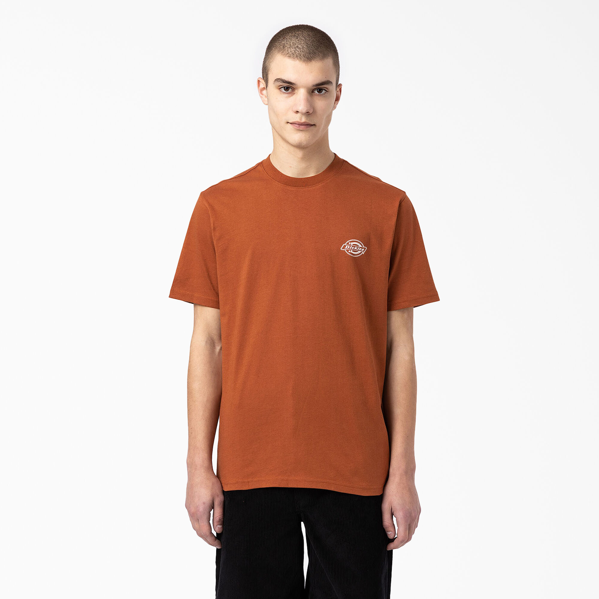 Orange and grey graphic tee cheap