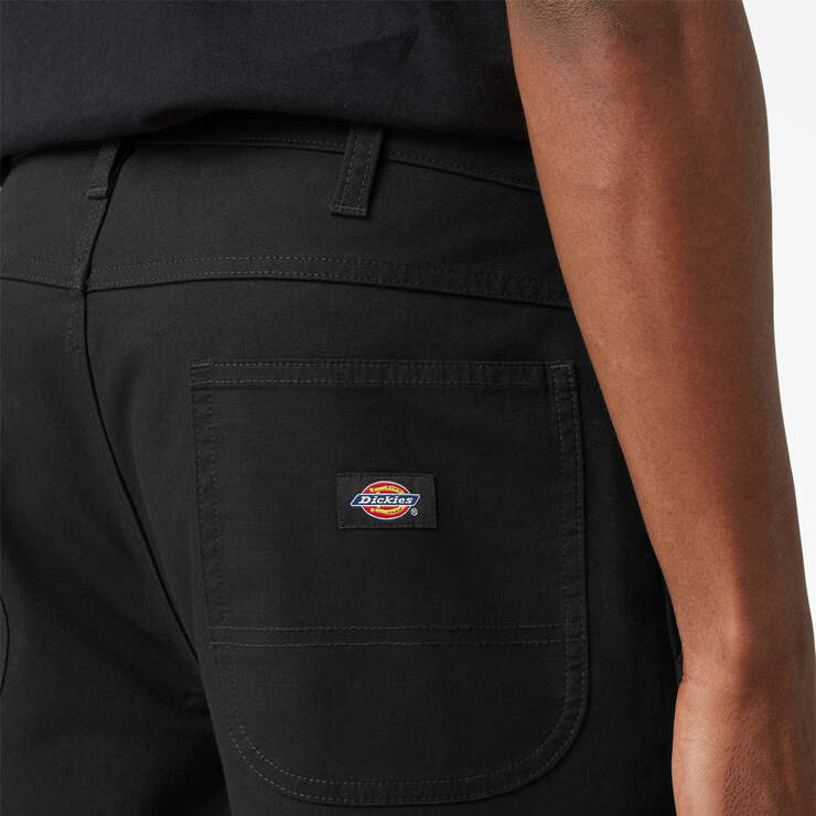 Drill Chap Front Shorts, 9" - Rinsed Black (RBK) image number 5