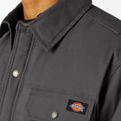 Water Repellent Fleece-Lined Duck Shirt Jacket - Slate Gray &#40;SL&#41;