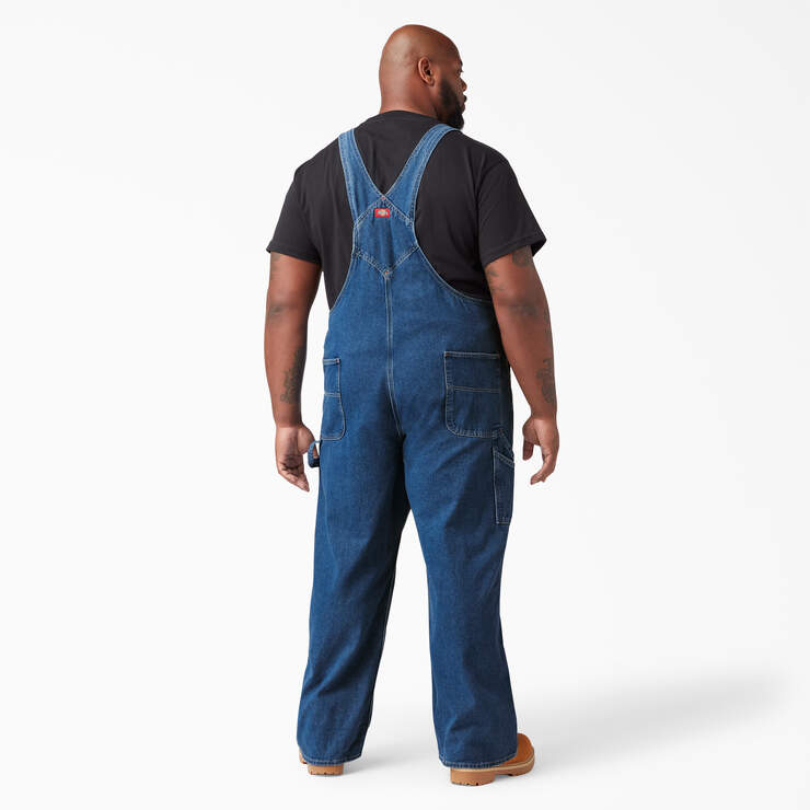 Dickies Men's Coverall Bib Overall Workwear Cotton Denim Adjustable Strap  83294, Indigo Blue, 30X30