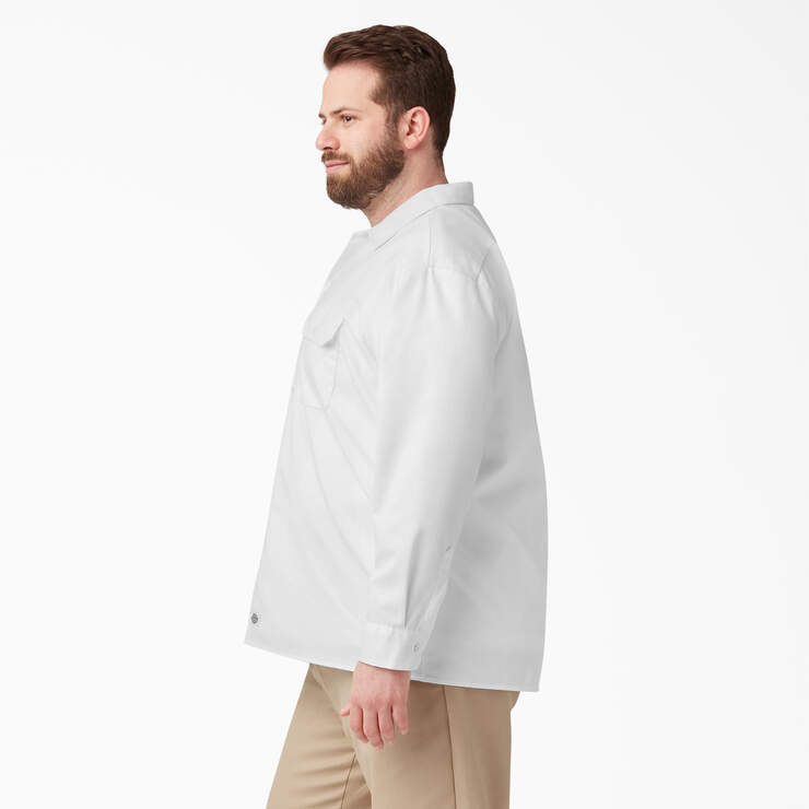 Long Sleeve Work Shirt - White (WH) image number 5