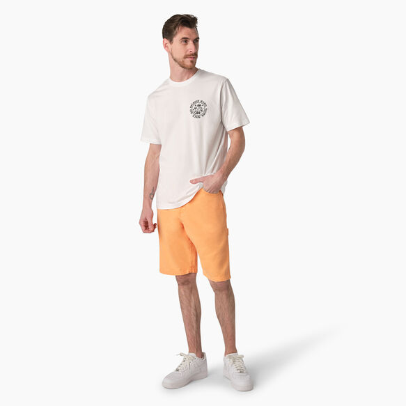 Stonewashed Duck Carpenter Shorts, 11&quot; - Stonewashed Papaya Smoothie &#40;SPS&#41;