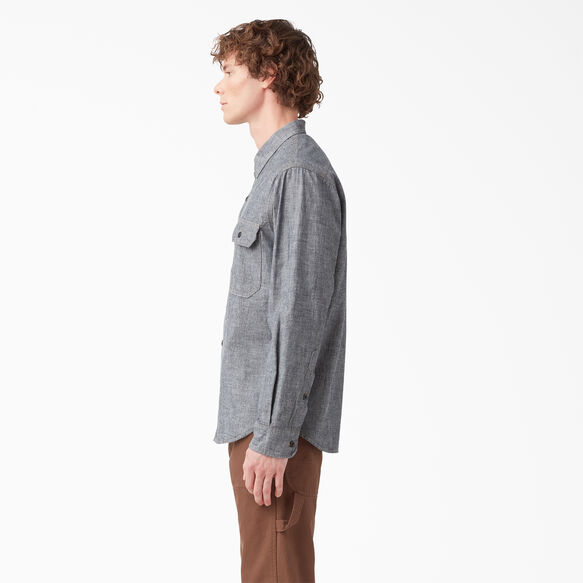Dickies 1922 Long Sleeve Work Shirt - Rinsed Black &#40;RBK&#41;