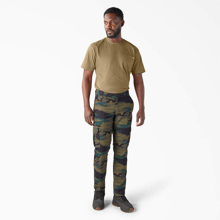 Slim Fit Cargo Pants - Hunter Green Camo (HRC) image number 5
