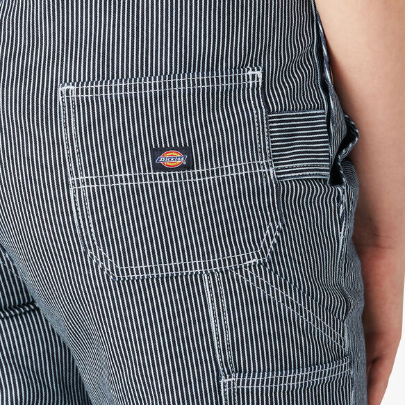Women&rsquo;s Hickory Stripe Boyfriend Fit Bib Overalls - Stonewashed Hickory Stripe &#40;SHS&#41;