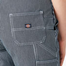 Women&rsquo;s Hickory Stripe Boyfriend Fit Bib Overalls - Stonewashed Hickory Stripe &#40;SHS&#41;