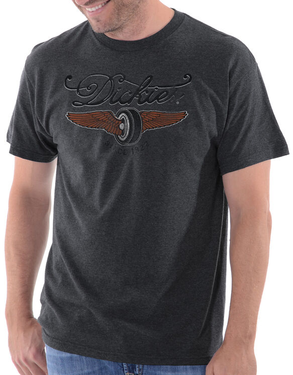 Dickies Wing It Graphic Short Sleeve T-Shirt - DARK HEATHER GREY (DH)
