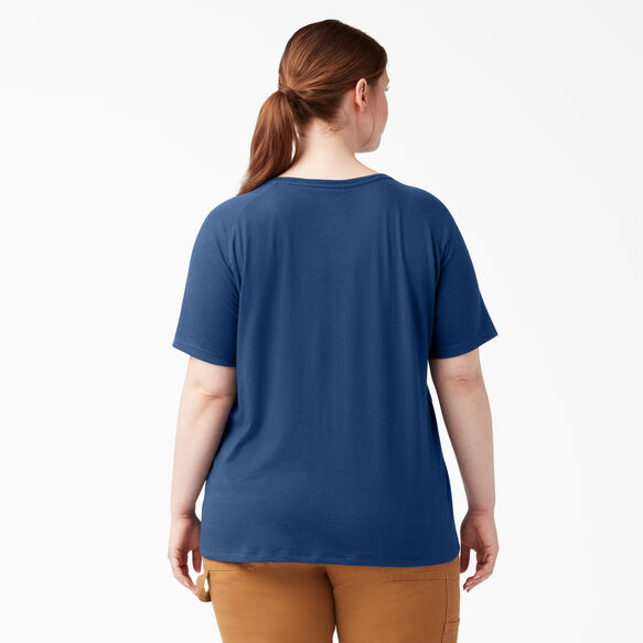 Women&#39;s Plus Cooling Short Sleeve Pocket T-Shirt - Dynamic Navy &#40;DY2&#41;