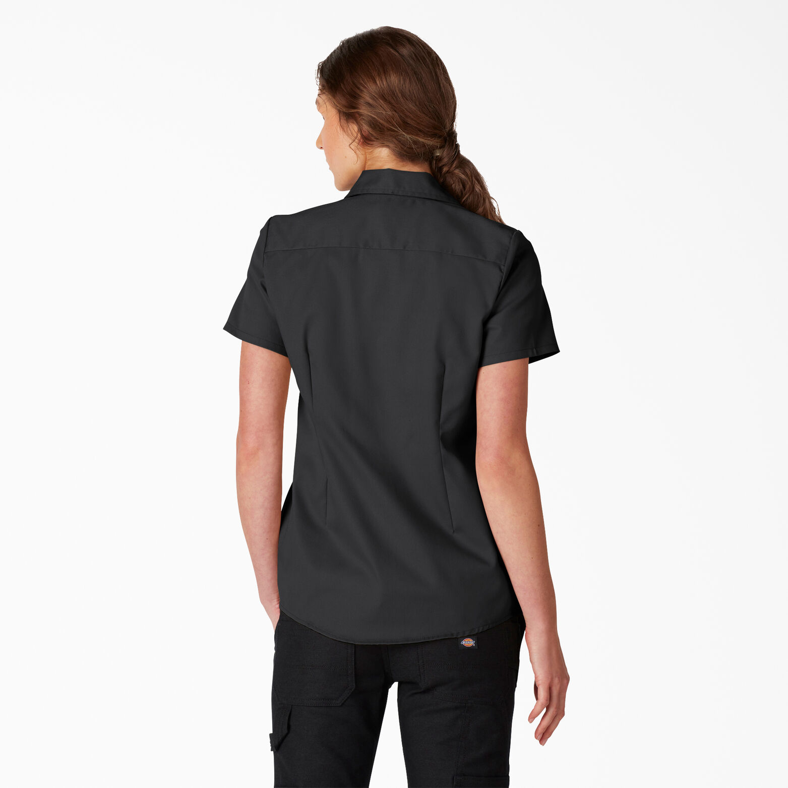 Women’s FLEX Short Sleeve Work Shirt - Dickies US, Black