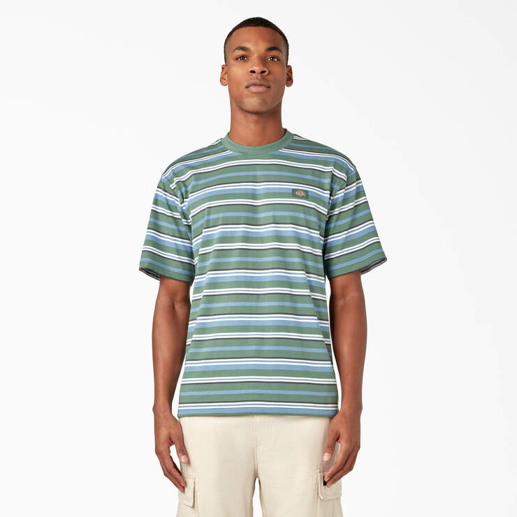 Glade Spring Striped T-Shirt - Coronet Blue Stripe (HYR) image number 1