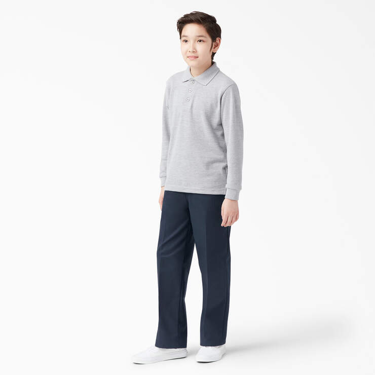 Boys' Classic Fit Pants, 4-20 - Dark Navy (DN) image number 4