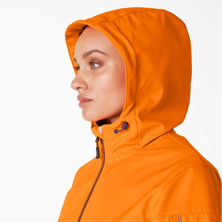 Women's Hi Vis Performance Softshell Jacket - Orange (OR) image number 5