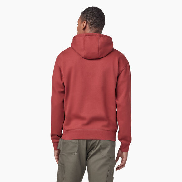 Water Repellent Sleeve Logo Hoodie - Fired Brick &#40;IK9&#41;