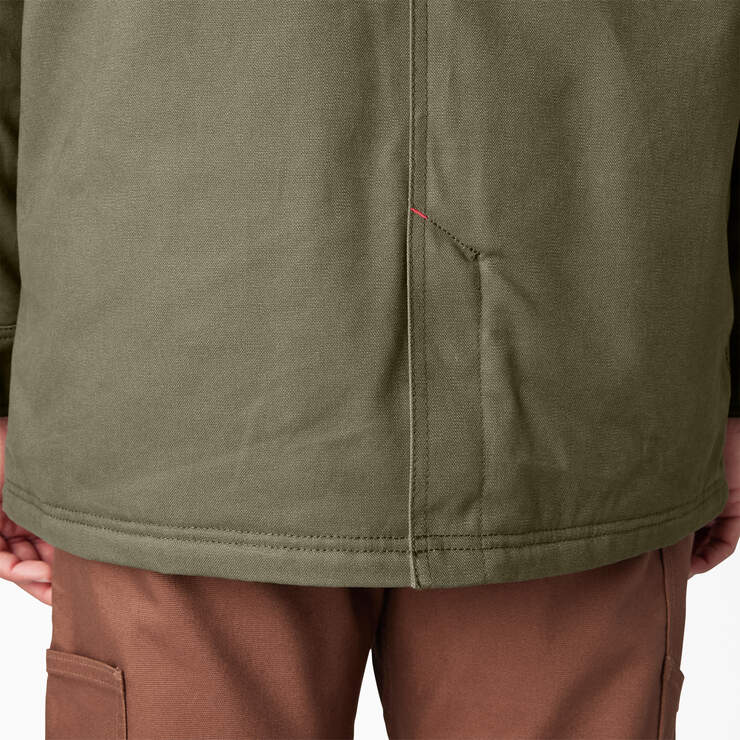 Waxed Canvas Chore Coat - Moss Green (MS) image number 11