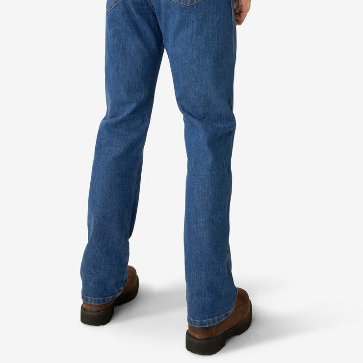 FLEX Active Waist Regular Fit Jeans - Stonewashed Indigo Blue (SNB) image number 8
