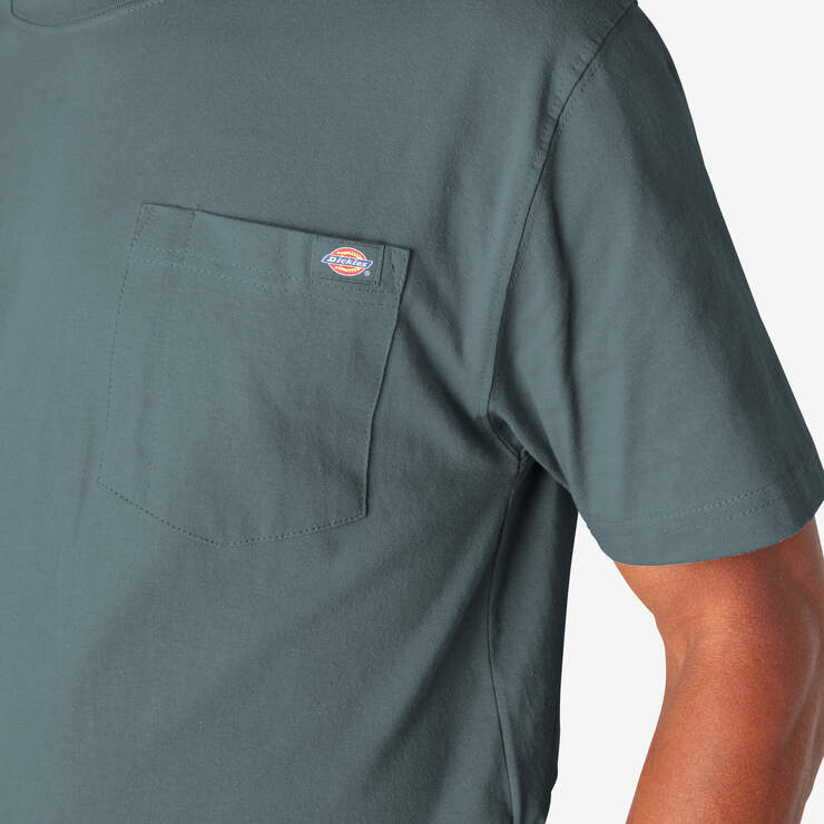 Heavyweight Short Sleeve Pocket T-Shirt - Smoke Blue (BM) image number 7