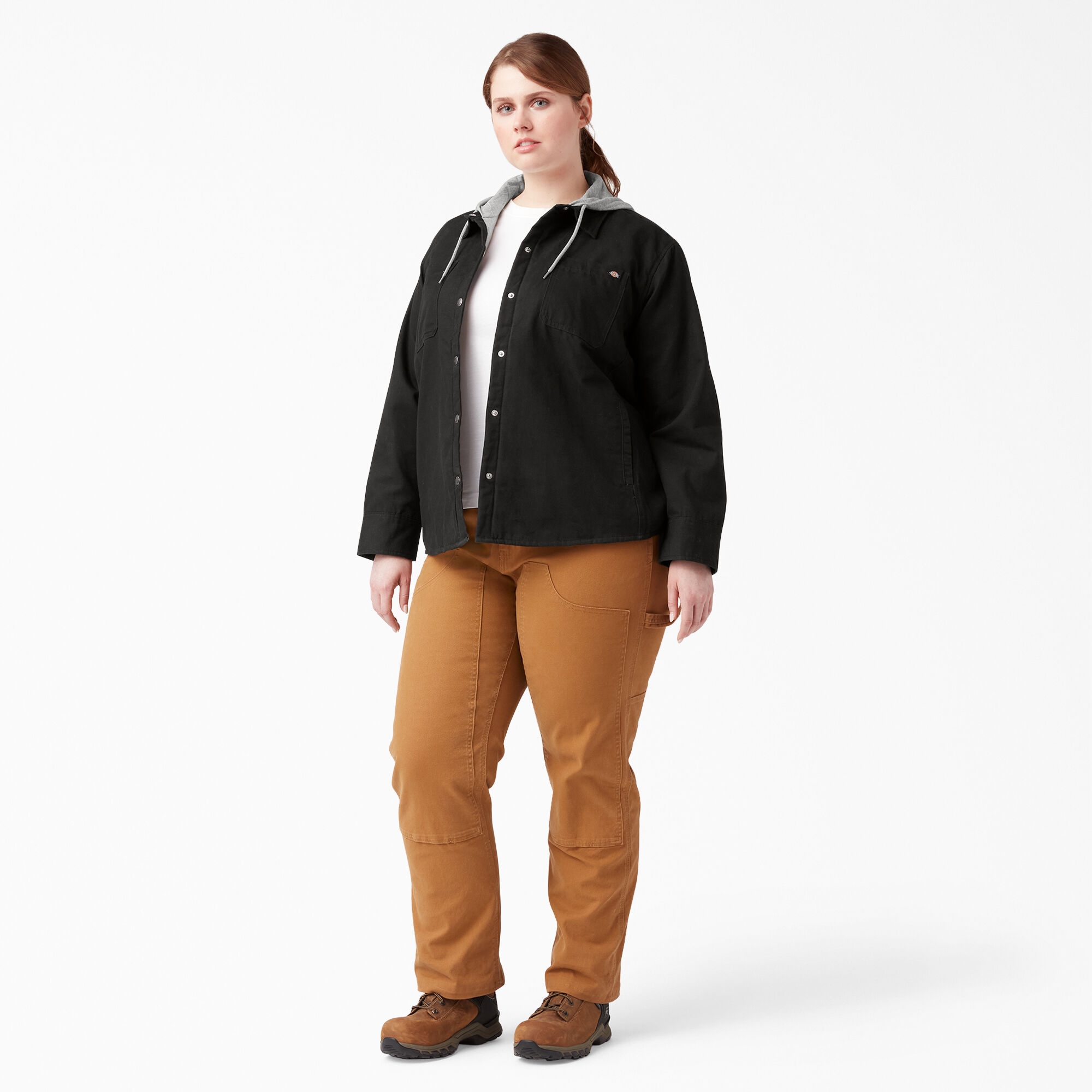 Womens khaki shirt jacket 2025