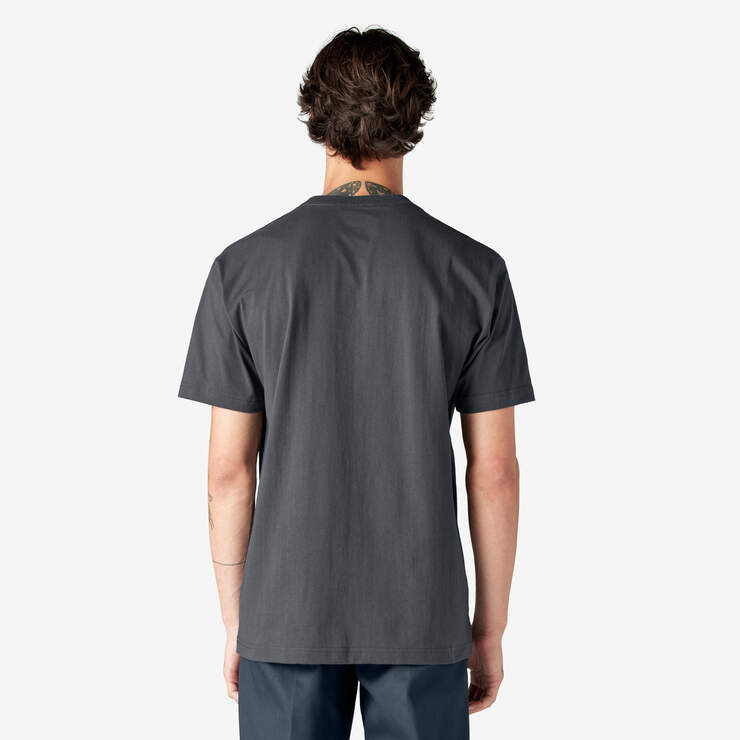 Heavyweight Short Sleeve Pocket T-Shirt - Charcoal Gray (CH) image number 2