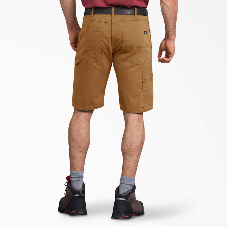 FLEX Regular Fit Duck Carpenter Shorts, 11" - Stonewashed Brown Duck (SBD) image number 2