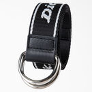 Women&#39;s D-Ring Logo Print Web Belt - Black &#40;BK&#41;