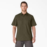 Short Sleeve Ripstop Work Shirt - Rinsed Military Green (RML)