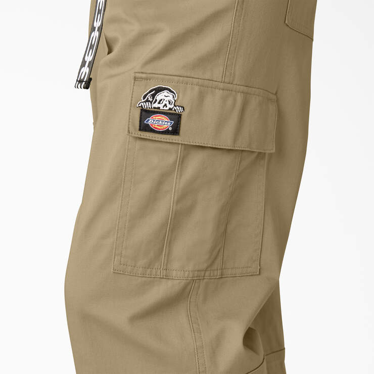 Dickies x Lurking Class Women’s Relaxed Fit Cropped Cargo Pants - Khaki (KH) image number 6