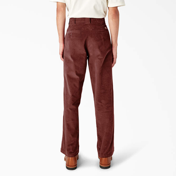 Regular Fit Corduroy Pants - Fired Brick (IK9) image number 2