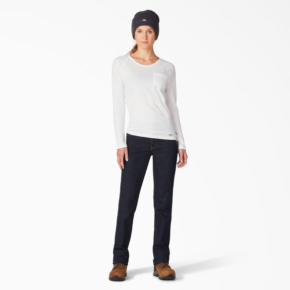 Women&#39;s Cooling Long Sleeve T-Shirt - White &#40;WH&#41;