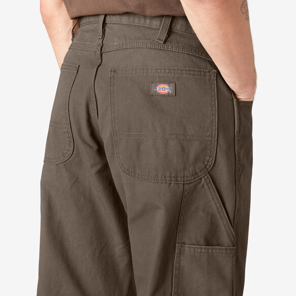 Relaxed Fit Heavyweight Duck Carpenter Pants - Rinsed Mushroom &#40;RMR1&#41;