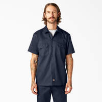 FLEX Slim Fit Short Sleeve Work Shirt - Dark Navy (DN)