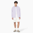 Hickory Stripe Button-Up Work Shirt - Ecru/Lilac &#40;EUG&#41;